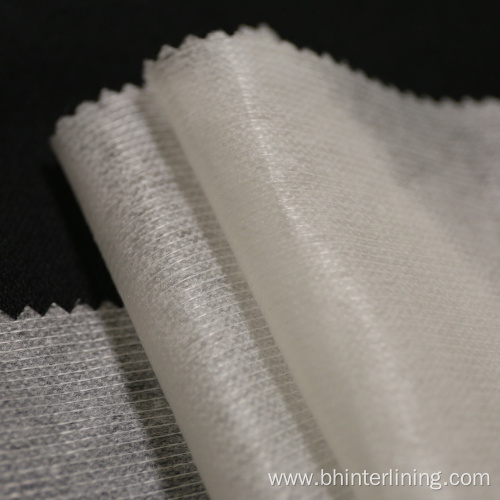 Polyester reinforced stitch bond nonwoven fusing interlining